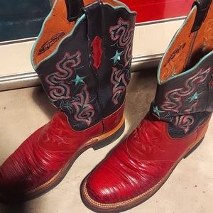 Ladies Lucchese Western Boots - Like new!